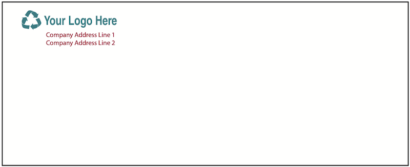 #10 Envelopes - FULLY CUSTOMIZABLE <br> 2500 per case <br> Regular: Form #E10C - $264.95/case <br> Window: Form #E10WC - $279.95/case