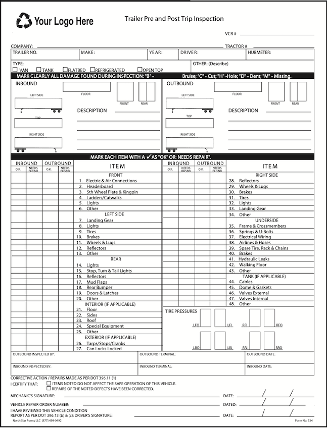 Form #334 - 4 versions <br> 1200 per case <br> Price based on quantity selected.