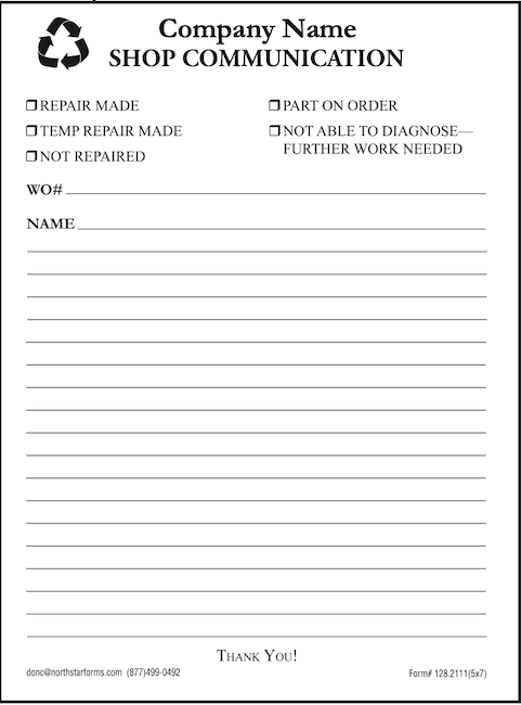 Form #128 <br> 25 sheets per pad - 100 pads per package  <br>  Price based on quantity/size selected.