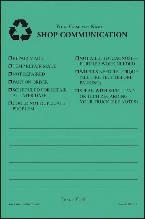 Form #128 <br> 500 pad minimum  <br>  Price based on sizes and quantities selected.