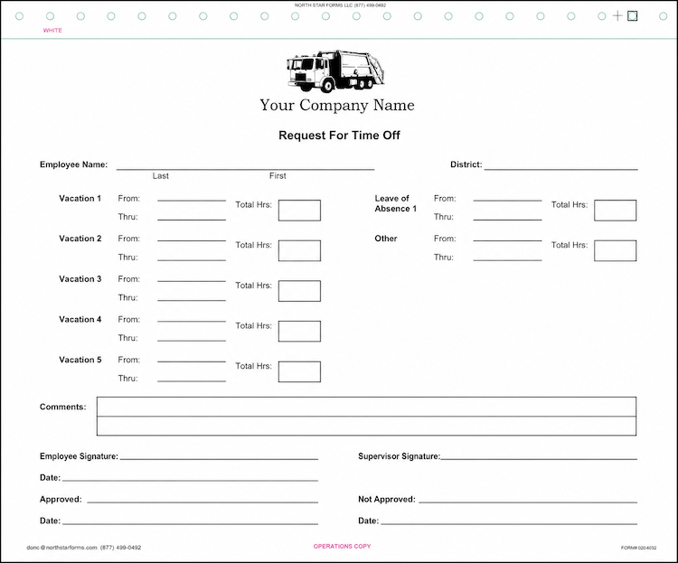 Form #320 <br> 500 per case - 3-part form  <br>  Price based on quantity selected.