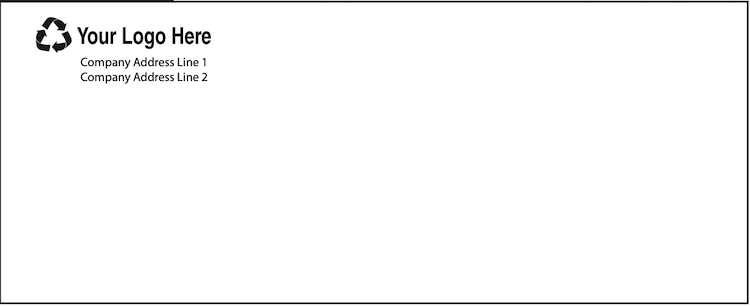 #10 Envelopes - FULLY CUSTOMIZABLE <br> 2500 per case <br> Regular: Form #E10B - $279.95/case <br> Window: Form #E10WB - $299.95/case