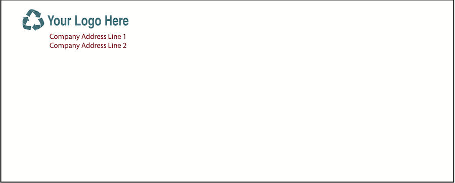 #10 Envelopes - FULLY CUSTOMIZABLE <br> 2500 per case <br> Regular: Form #E10C - $299.95/case <br> Window: Form #E10WC - $319.95/case